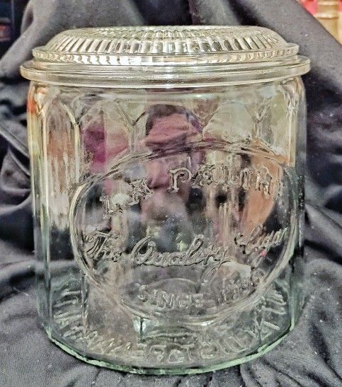 La Palina Antique cigar Humidor Jar Eapg Glass