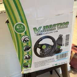 Racing Wheel With Pads And Shifters