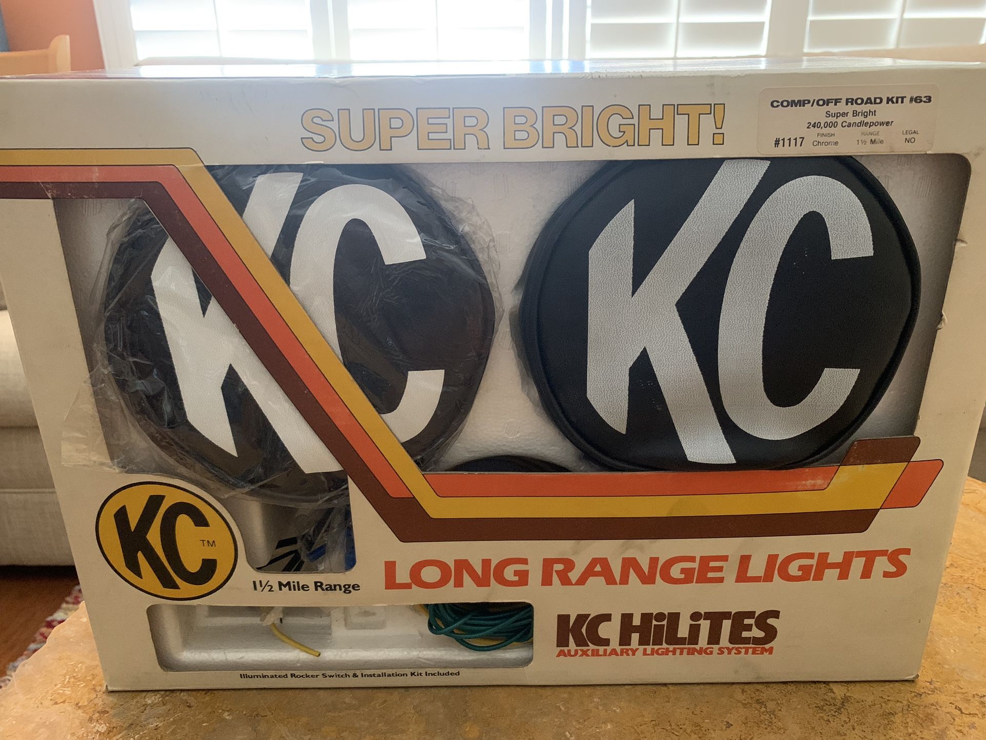Vintage Off Road KC Lights W/ Light Covers