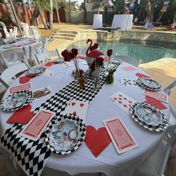 Various Alice In Wonderland Party Decorlu