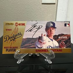 Gold foil plated Shohei Ohtani Dodgers Baseball Collectible Banknote
