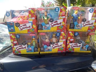 The Simpsons Playmates Interactive Playset Lot of 6