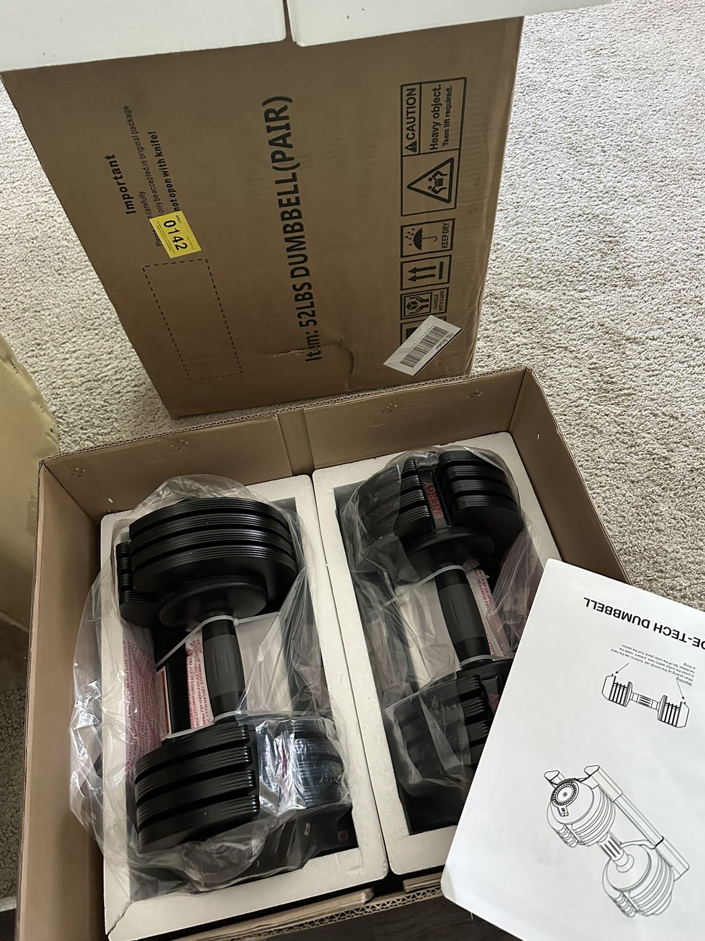 New dumbbells