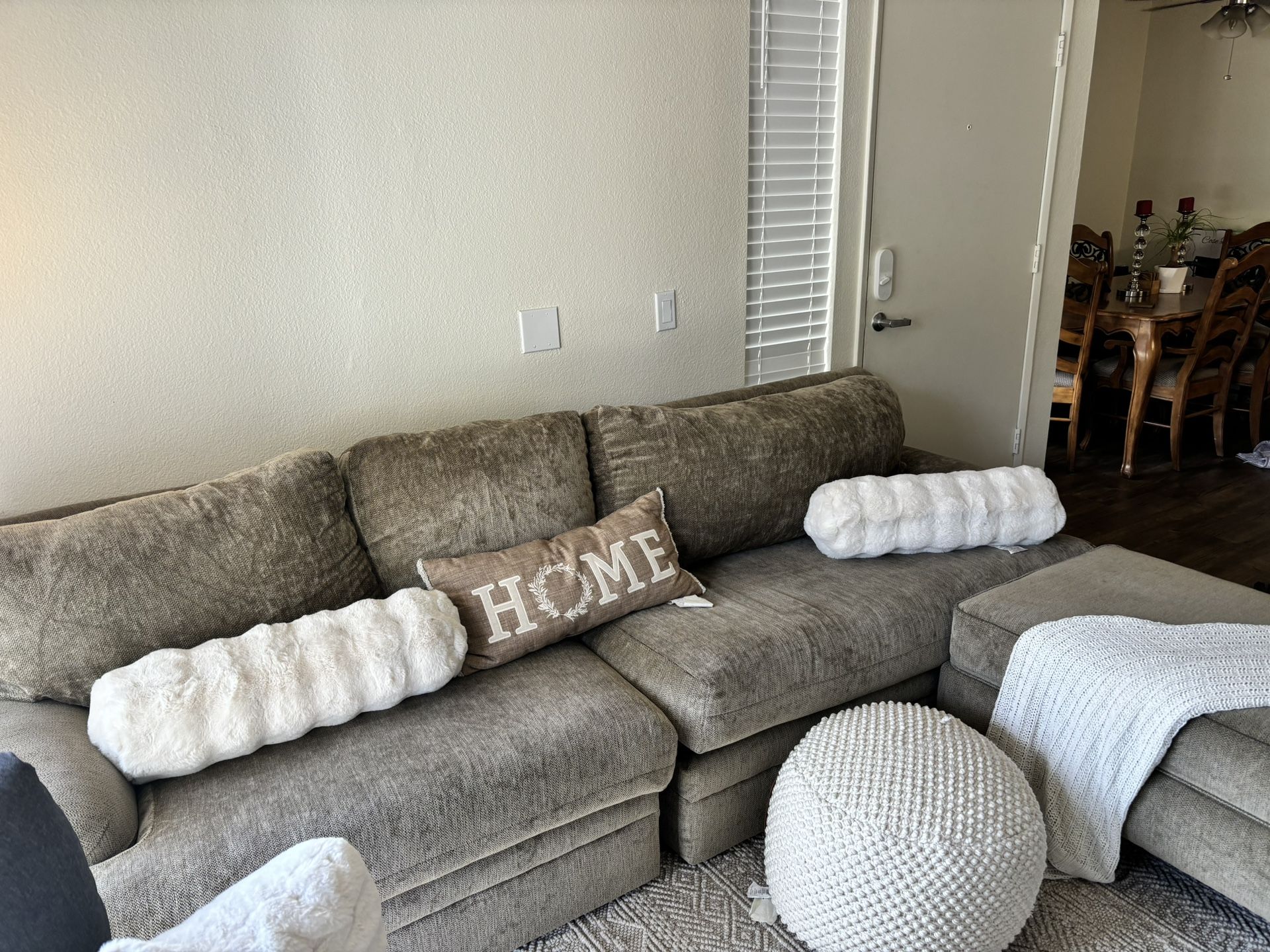 Couch And Ottoman (grey Not White)