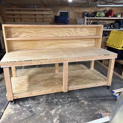 Work Bench With Shelf