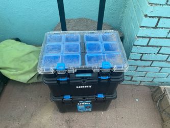A blue Rollie toolbox 13,000 Clovis