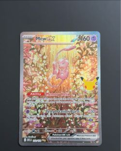 Mew ex 152/128 Pokémon Card Holo Rare