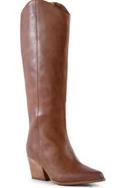 Knee High Boot (Tan) - Size 7