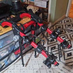 YAKIMA SUPERJOE PRO 3 BICYCLE RACK TRUNK MOUNT COLOR RED