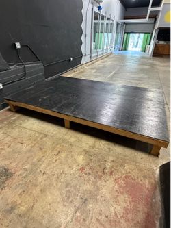 Wooden stage