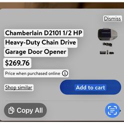 Brand New In Box Garage Opener Chamberlain 