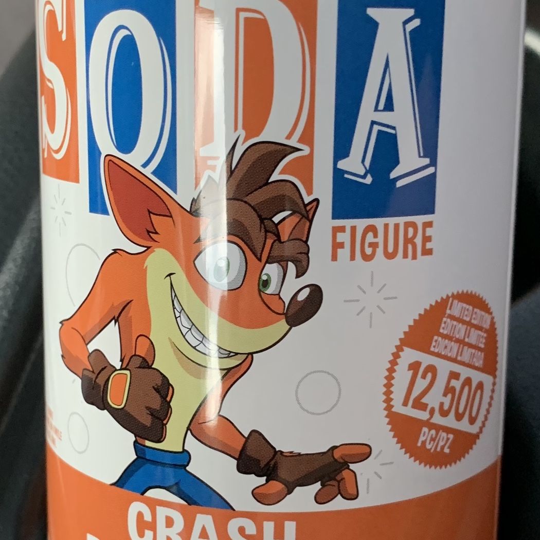 Crash Bandicoot Funko Soda