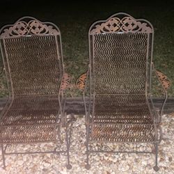 Vintage Antique Outdoor Sitting Chairs