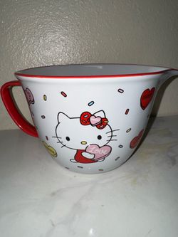 Sanrio Hello Kitty Valentine's Day Conversation Hearts Ceramic Mixing Bowl