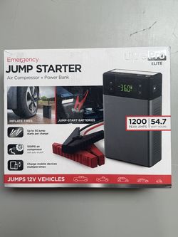 UltraPro Elite Emergency Jump Starter with Air Compressor