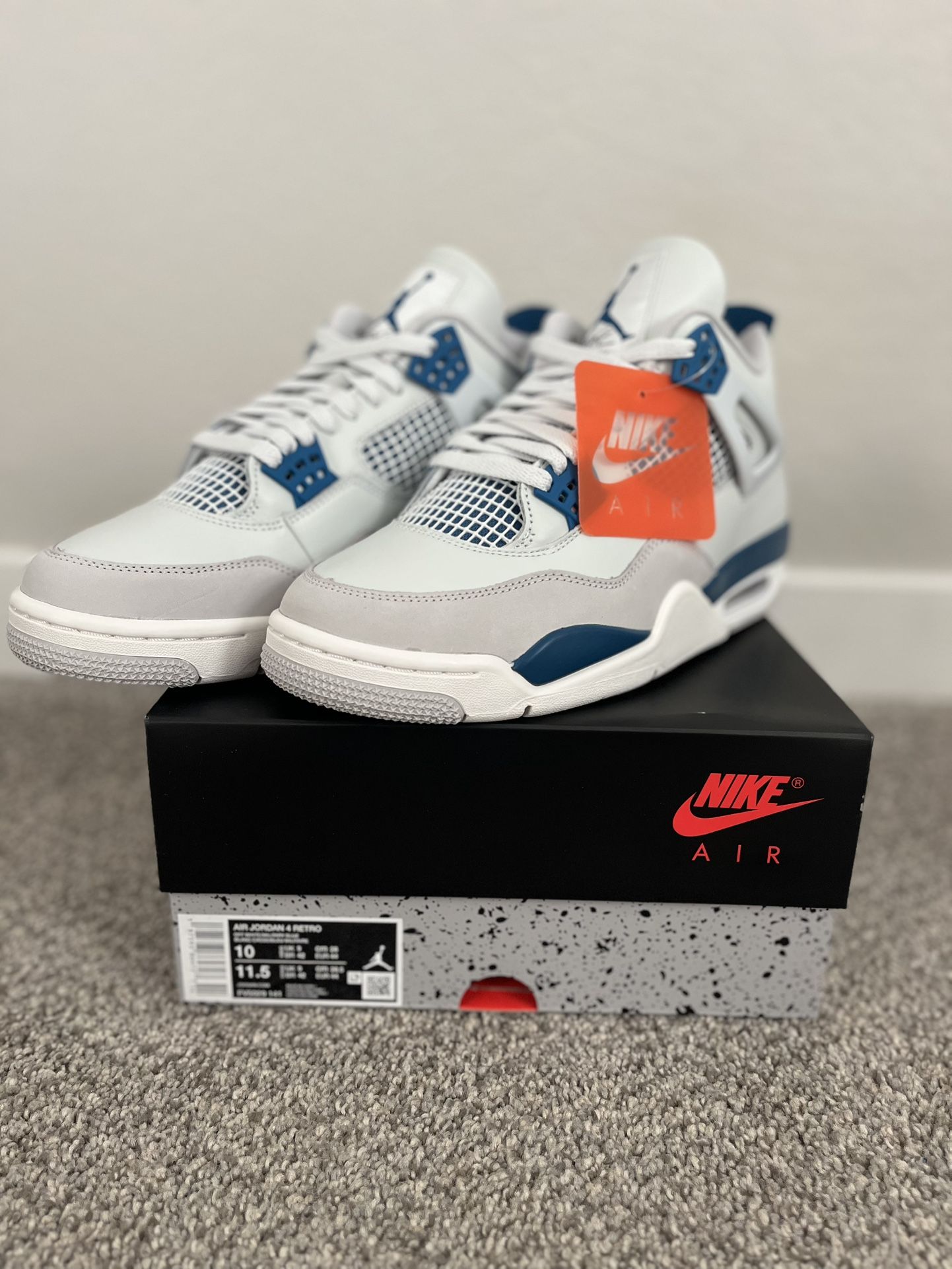 Jordan 4 Military Blue Sz 10