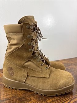 McRae USMC Combat Boots Men’s 10 W Hot Weather Vibram Sole Military Issued EGA