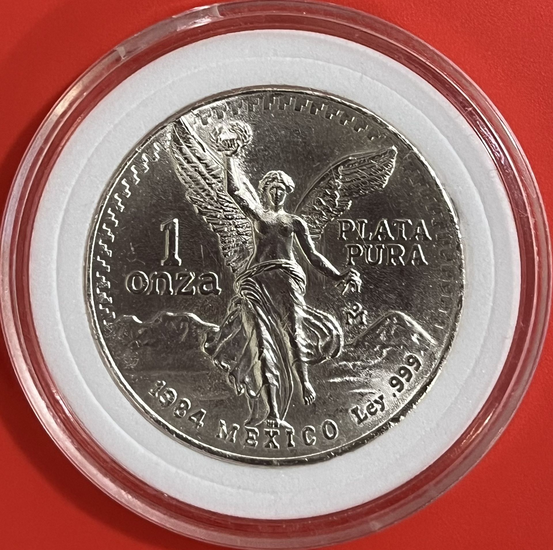 1 OZ Silver 1984 Una Onza Plata Pura Mexican Libertad
