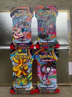 Pokémon Chaos Rising Sleeved Booster Packs