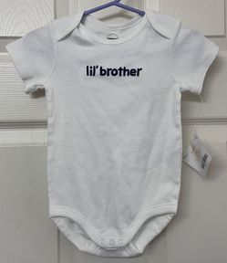 NWT Gymboree lil’ brother onesie 6-12 months