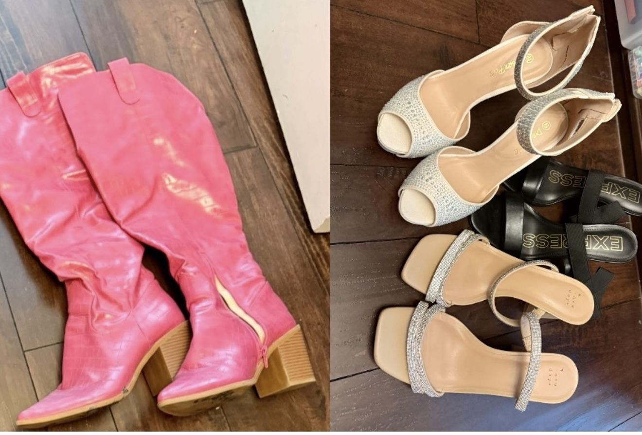 Women’s Heels And Boots. Size 8.5/9. All For $3