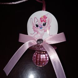 Lilo And Stitch Angel Baby Shower Pacifiers Guest Favor Necklaces