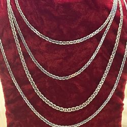 Silver Necklace With  🧿LUCKY🧿BLUE 🧿 EYES🧿Pendant 