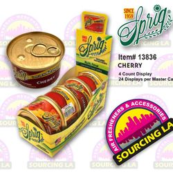 Sprig Canister Air Freshener, Made in the USA Since 1959 - Cherry