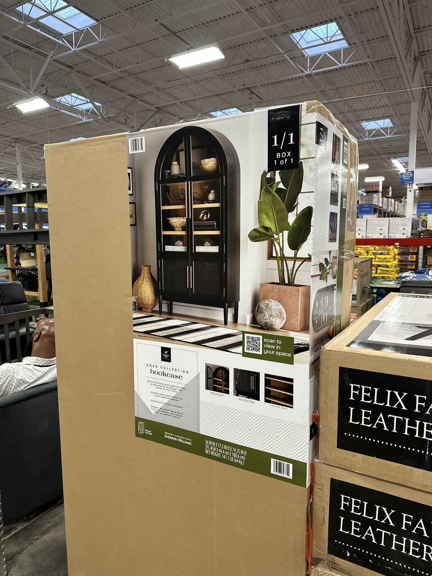 TikTok Viral Enzo Bookshelf Liquor Cabinet FREE Delivery