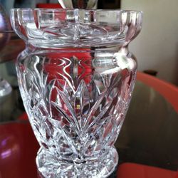 Waterford Centerbury Crystal Glass Jar 
