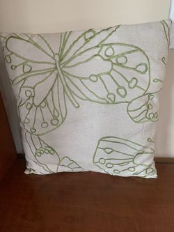 16 inch square butterfly pillow