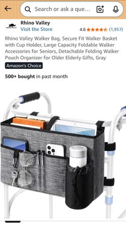 Brand new large walker bag in gray