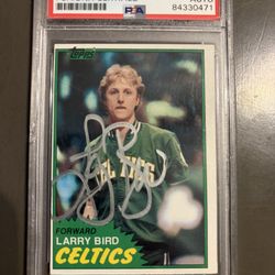 PSA DNA AUTHENTICATED 1981 LARRY BIRD AUTO