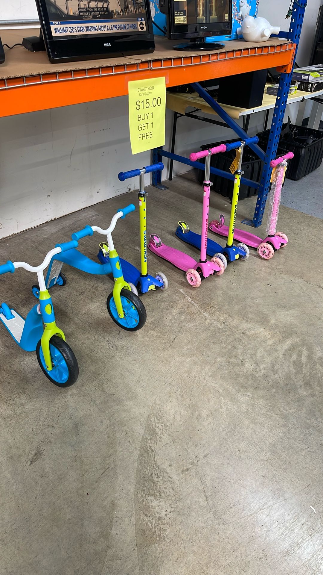 Buy One Get One Free, Kid’s Scooters, New