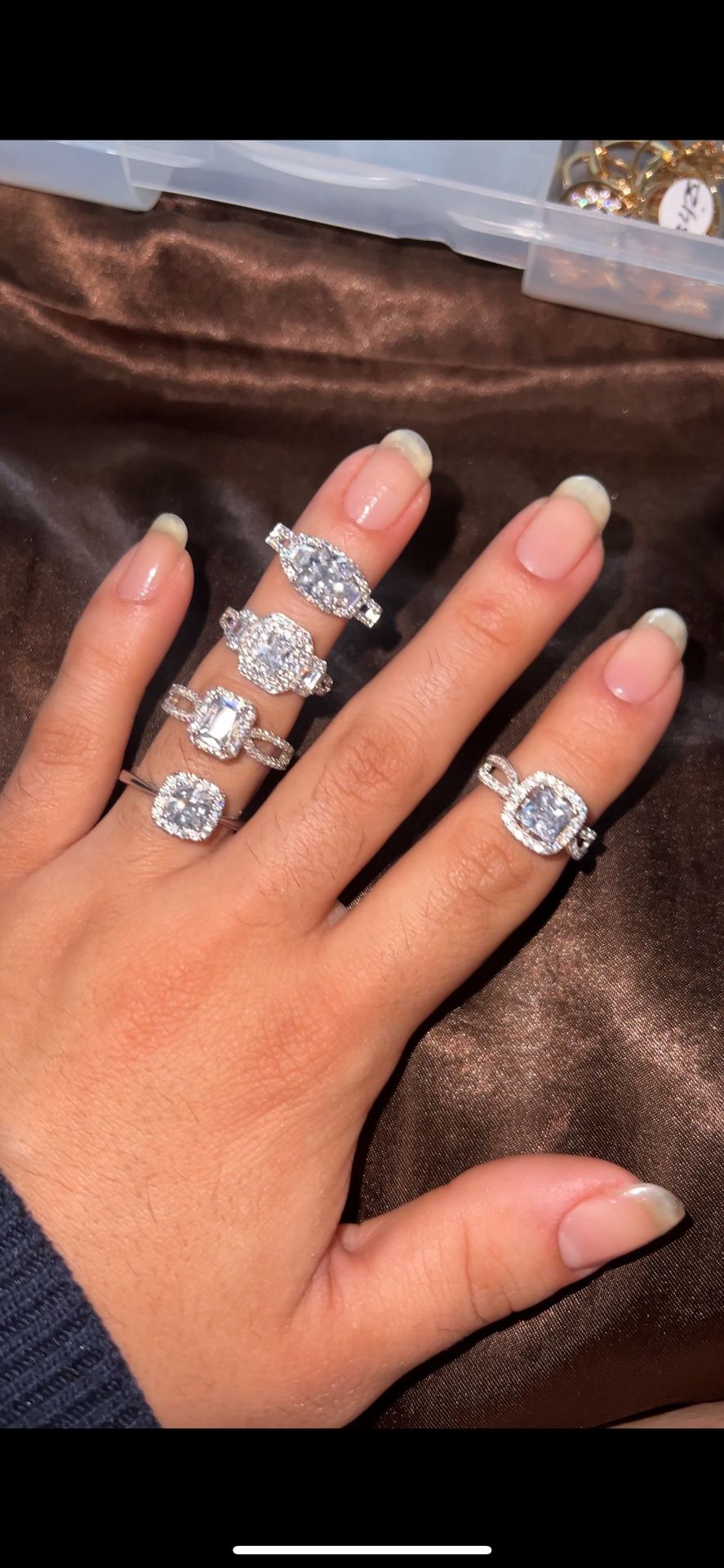 Pure .925 Silver Cubic Zirconia Ring