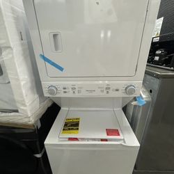 Frigidaire 27β Washer And Dryer Stackable In White New Open Box