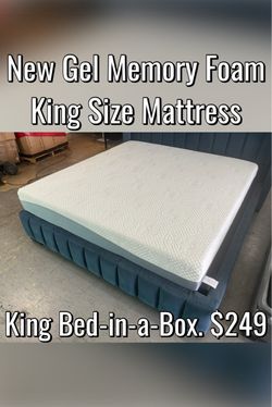New King Size Gel Memory Foam Mattress