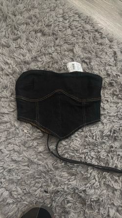 Denim tube top