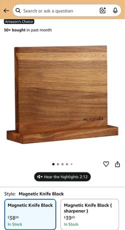 Magnetic Knife Block - Magnetic Knife Holder - Magnetic Knife Stand- Cutlery Display Stand and Storage Rack
