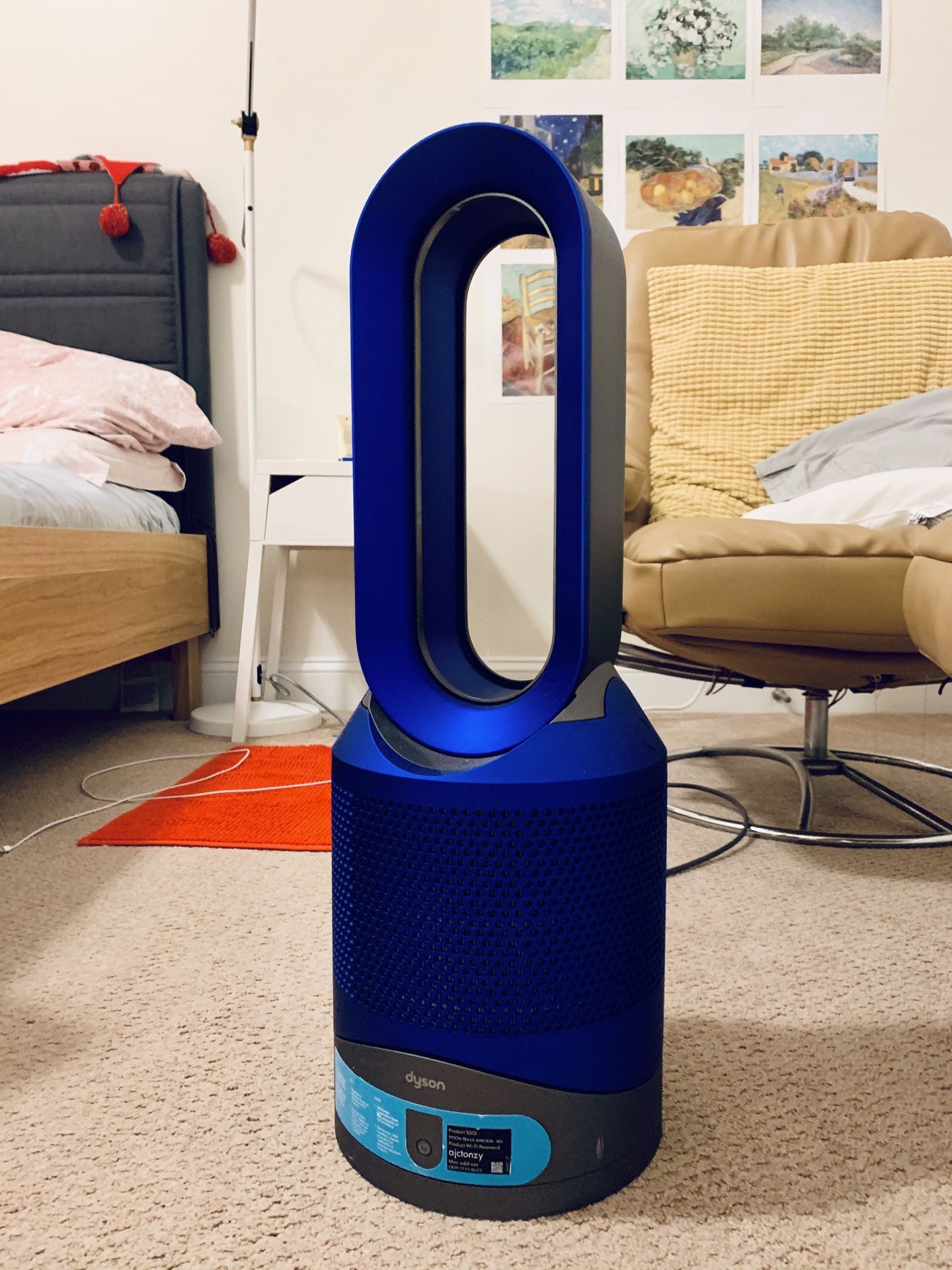 New!! Dyson - Pure Hot + Cool Link 400 Sq. Ft. Air Purifier - Blue/Iron (exclusive color)