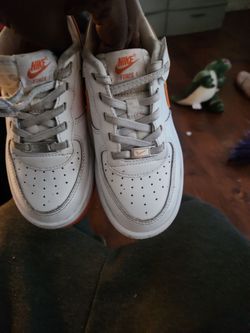 Nike airforce one orange & white