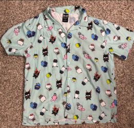 Hello Kitty/ My Hero Academia button up