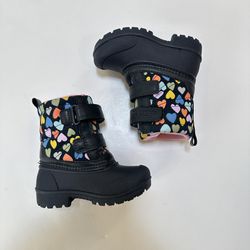 Carter’s Heart Snow Waterproof Winter Boots Infant Girls Sz 5 NEW