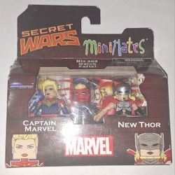 Marvel Minimates- Captain Marvel & New Thor 2-Inch Minifigure 2-Pack 4d3