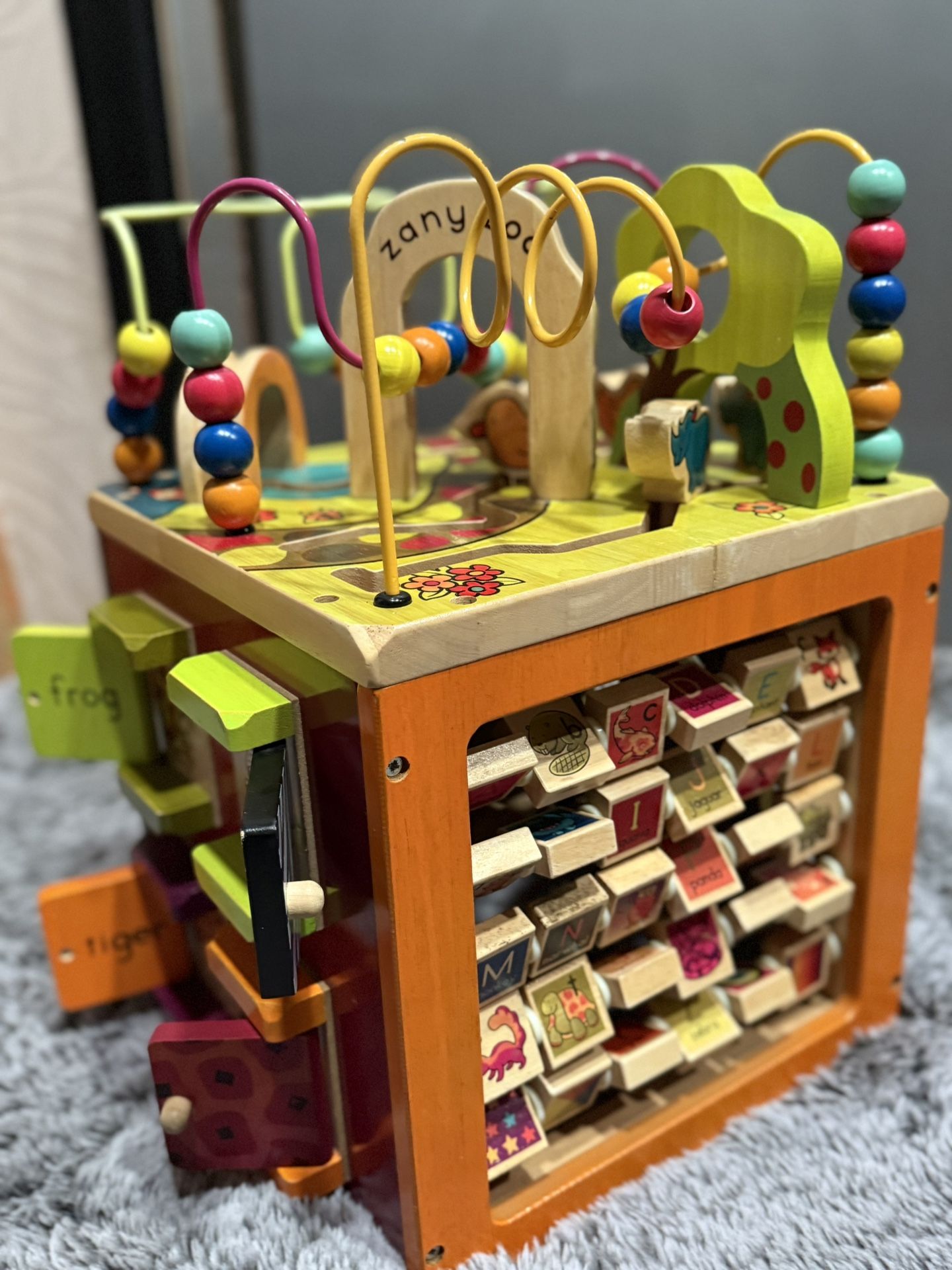 Zany Zoo Wooden Activity Cube B Toys