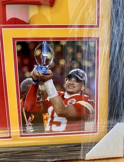 Patrick Mahomes Signed 32x41 Custom Framed Jersey Display with LED