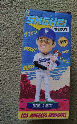 Shohei Ohtani and Decoy Dog Bobblehead Dodgers Limited Edition Stadium Giveaway