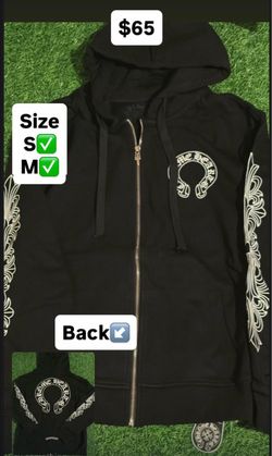 Black chrome heart zip up