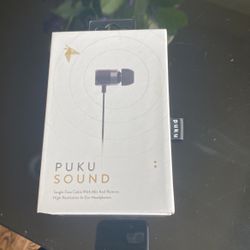 Puku Sound Cable Ear Buds New In Box