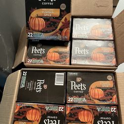 8 Boxes Of Peet’s Coffee (22c Each)